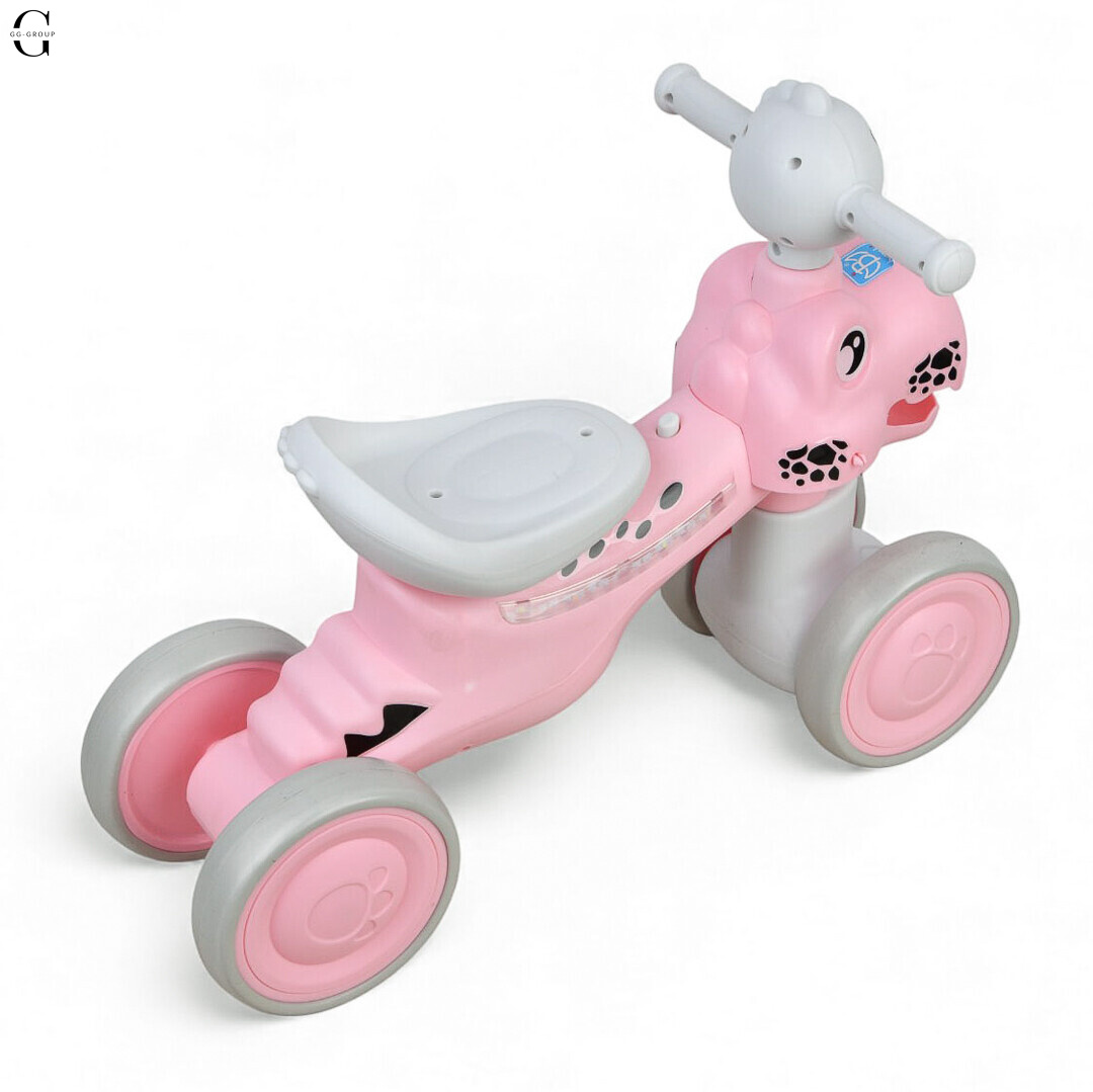 Каталка-толокар BAMBI M6025E-8 з музикою, підсвічуванням корпусу та динозавром, EVA-колеса
